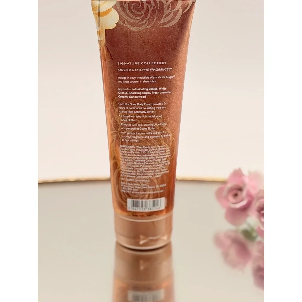 Bath & Body Works Warm Vanilla Sugar Ultra Shea Body Cream 8 oz Signature Line